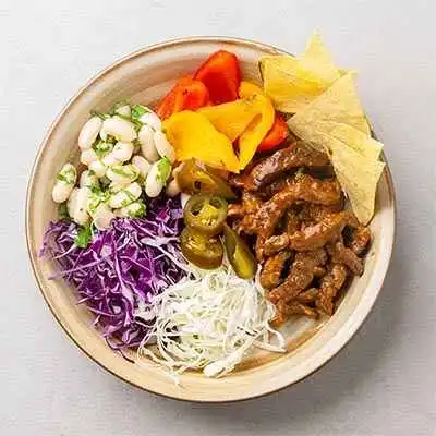 Mexican Beef Bowl Fajita with Tortillas